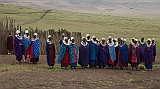 Lining up for our welcome